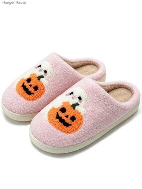 Fuzzy Memory Foam House Slippers Plush Fleece Slip-On Women